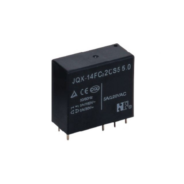 JQX-14FC2-2C-Z-5-DC12V-5 - Реле силовое 5А одна контактная группа-два направления катушка 12В 0.53Вт