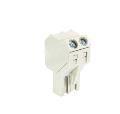 Розетка Wiecon 8213 B / 2 S OB - Розеточный разъем, угол 45 градусов, на кабель, шаг 5,08 мм, 2 полюса, номинальное сечение: 2,5 мм кв., винтовая фиксация провода, 400V, 12А, без маркировки, цвет: серый, серия 8213 B S