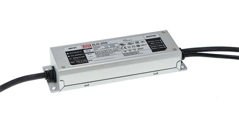 XLG-200-H-A - AC/DC драйвер электропитания светодиодов 200 Вт, стабилизация тока