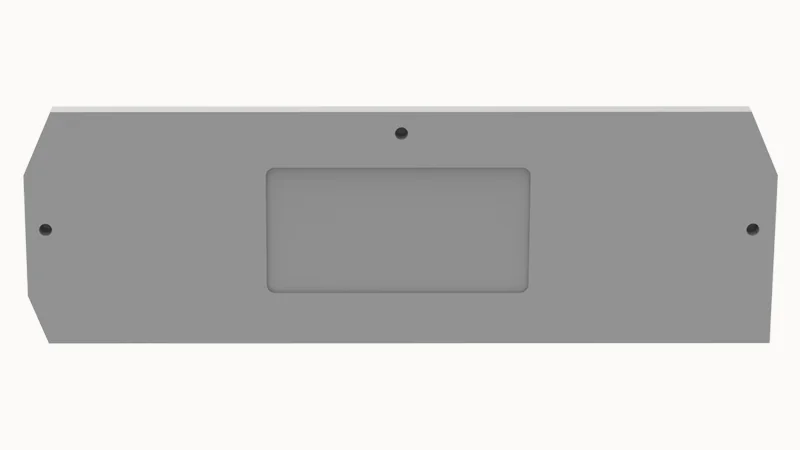 Торцевая крышка D-WS4-QU-01P-11 - Торцевая крышка, для клемм WS4-QU..., цвет: серый