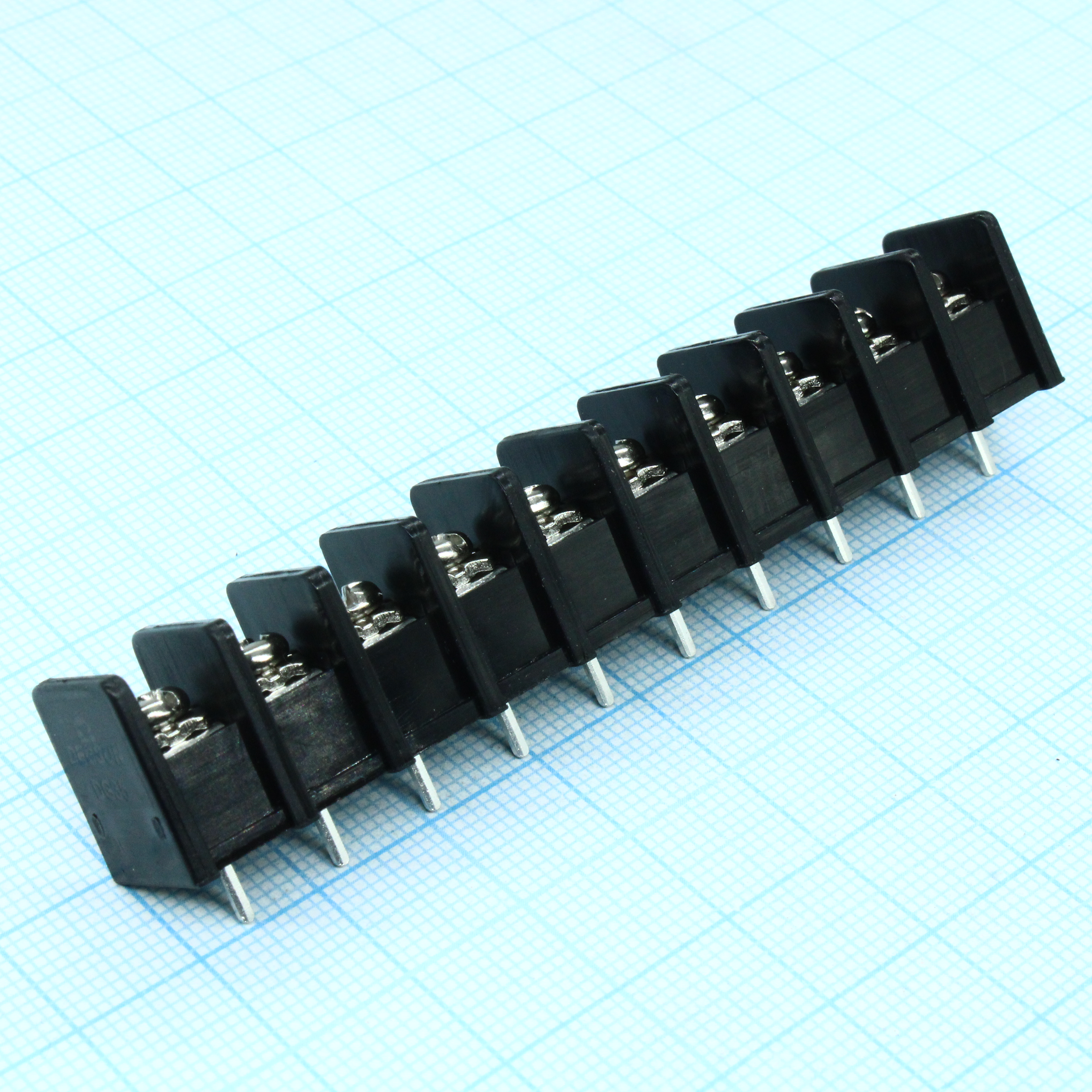 DG35C-B-10P-13-00A(H) - Барьерный клеммный блок 10 контактов. Серия DG35C-B