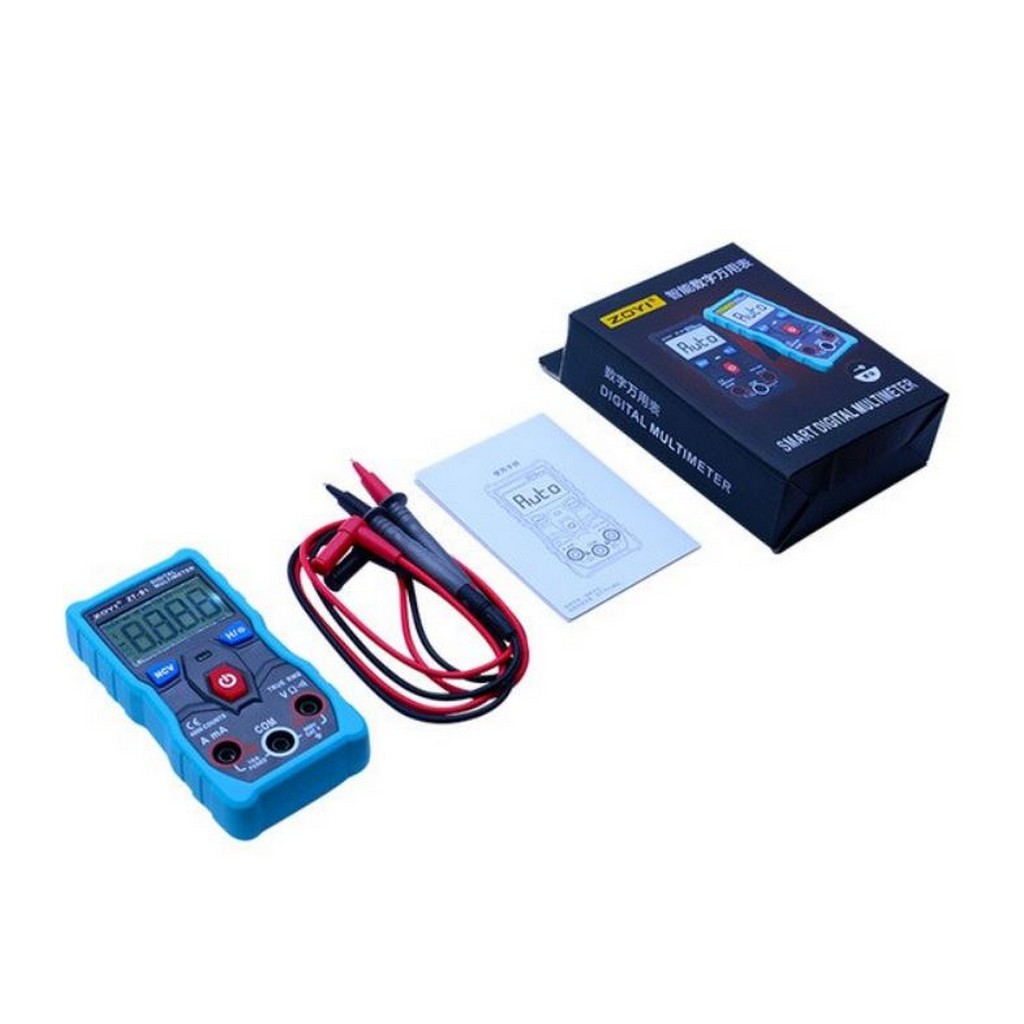 ZT-S1 True RMS,NCV - Мультиметр, автоматическое переключение диапазонов, с датчиком NCV , и измерением напряжения true RMS. фонарик