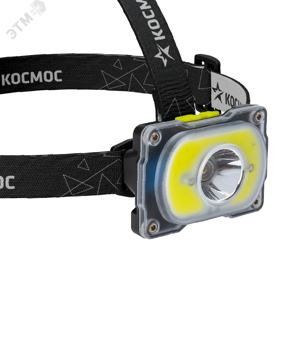 Фонарь аккумуляторный налобный 3Вт XPE LED+5Вт COB LED Li-ion 18650 1200мА.ч корпус ABS-пластик индикатор уровня заряда USB-шнур type C регулируемый эласт. ремешок KOC507Lit