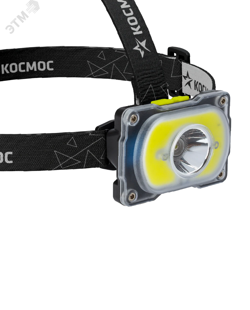 Фонарь аккумуляторный налобный 3Вт XPE LED+5Вт COB LED Li-ion 18650 1200мА.ч корпус ABS-пластик индикатор уровня заряда USB-шнур type C регулируемый эласт. ремешок KOC507Lit