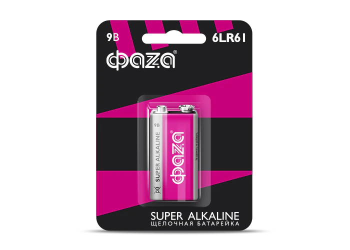 Элемент питания, крона 6LR61 Super Alkaline, блистер, 1шт.