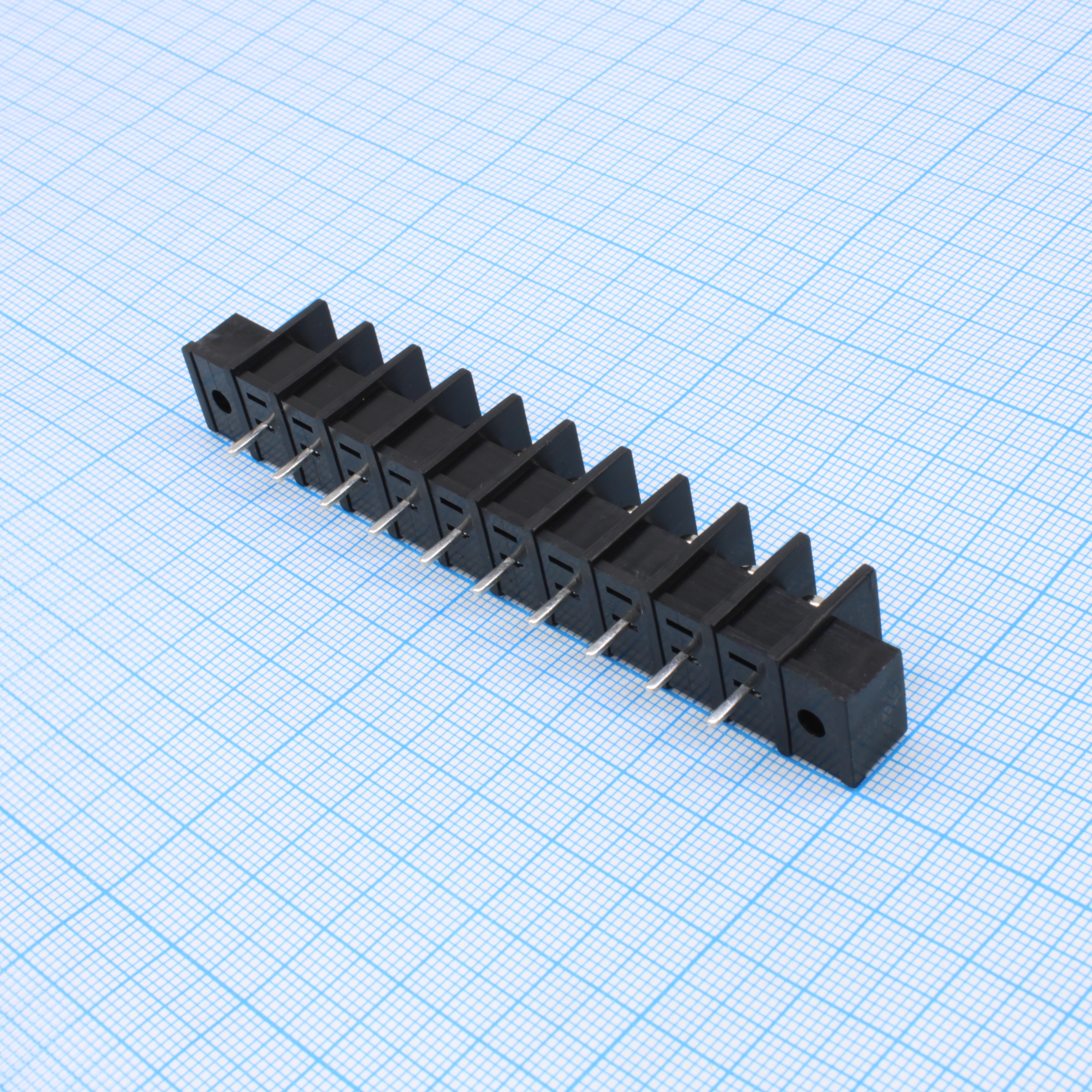DG25C-A-10P-13-00A(H) - Барьерный клеммный блок 10 контактов. Серия DG25C-A