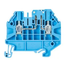 Клемма WT2.5 TKM D 58.503.2155.6 - Проходная клемма с габаритами WT 2,5 TKM, тип фиксации провода: винтовой, номинальное сечение: 2,5 мм кв., 20A, 500V, ширина: 5 мм, цвет: синий, тип монтажа: DIN 35