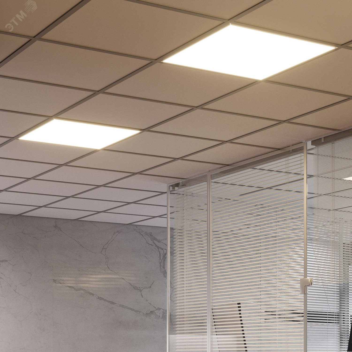 Светильник светодиодный MiR 30Вт 4000К IP40 3700лм 595х595х50мм ДВО офисный рассеив. призма G1-A0-00070-01G03-2003540