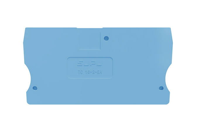 Торцевая крышка TC16-2-BU-EA - Торцевая крышка для клемм TC16-2-..., цвет: синий