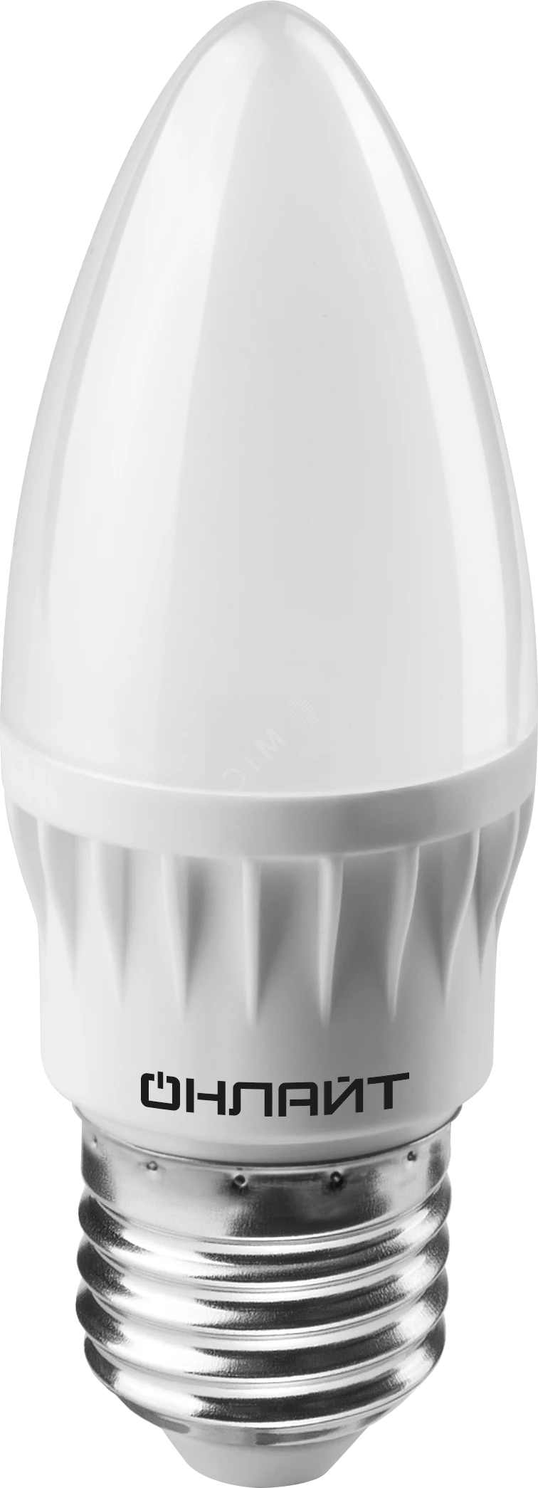 Лампа светодиодная LED 8вт Е27 дневной матовая свеча 20172