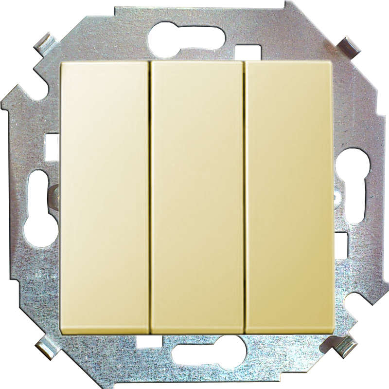 Выключатель 3-кл. СП 15 16А IP20 винтов. зажим механизм сл. кость 1591391-031