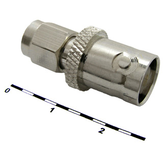 SMAP-BNCJ - Разъем высокочастотный, переходник SMA штекер - BNC гнездо