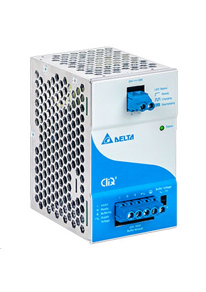 DRB-24V020ABN - Буферный модуль, для компенасации провалов напряжения, 24VDC, 20А, диапазон входных напряжений: 22.8 - 28.8VAC, монтаж: на DIN рейку