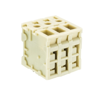 Клемма Wiecon 8486 / 3 TOP V OB - Клемма на печатную плату, подвод кабеля сверху, 3 полюса, шаг: 7,62 мм, винтовая фиксация провода, без маркировки, 300V, 36A, цвет: серый, серия 8486 TOP V