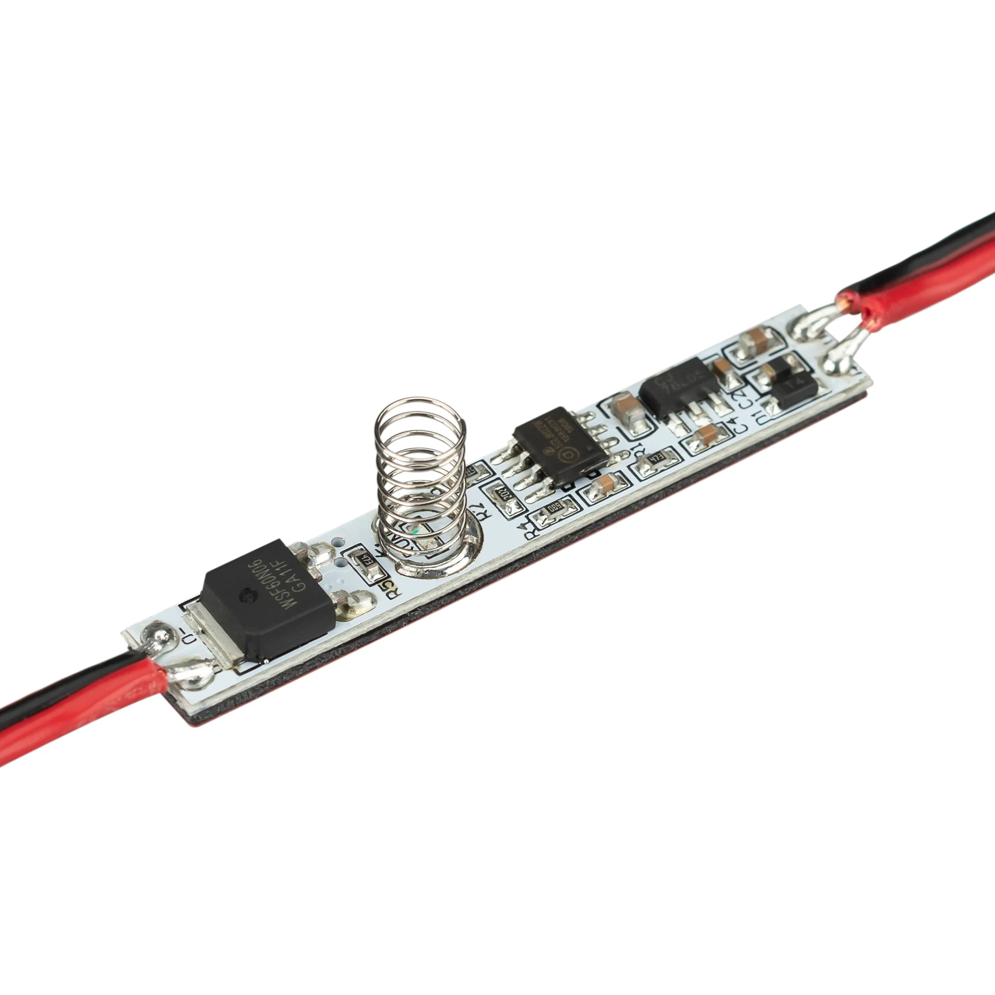 Микродиммер SMART-D13-DIM (12-24V, 1x3A, Sens) 028291 - Диммер для монохромной светодиодной ленты (ШИМ), встраиваемый в алюминиевый профиль. Питание/рабочее напряжение 12-24VDC, максимальный ток 3A на канал, 1 канал, максимальная мощность 36-72W. Габариты