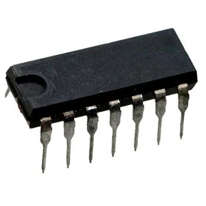 К561КТ3 - 4 двунаправленных ключа, DIP14