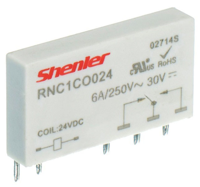 Реле RNC1CO060A - Интерфейсное реле, 1 группа переключающих контактов, 60VDC, 6A, для колодок серий: SNC05-E-B, SNC05-S-B, SNC05-P