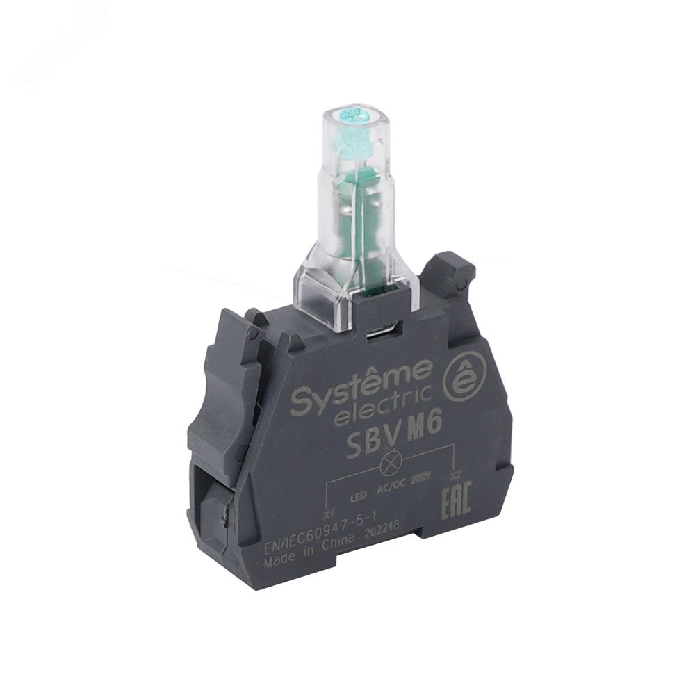 Световой блок синий LED 230-240В АС SBVM6