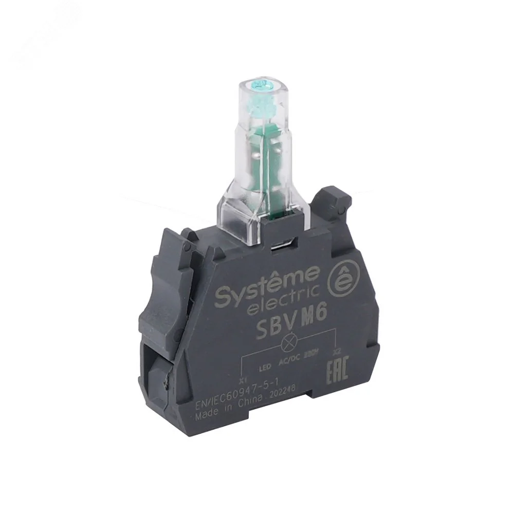 Световой блок синий LED 230-240В АС SBVM6
