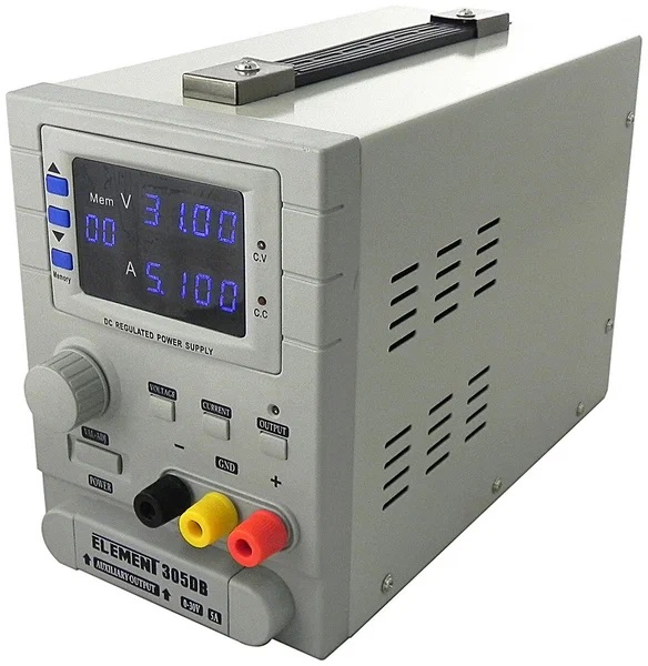 ELEMENT 305DB - Источник питания программируемый 0-30V-5А 150W, дискретность установки 10mV/10mA