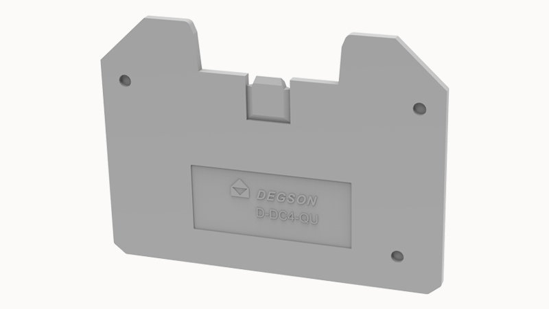 Торцевая крышка D-DC4-QU-01P-11 - Торцевая крышка, для клемм DC4-QU..., цвет: серый