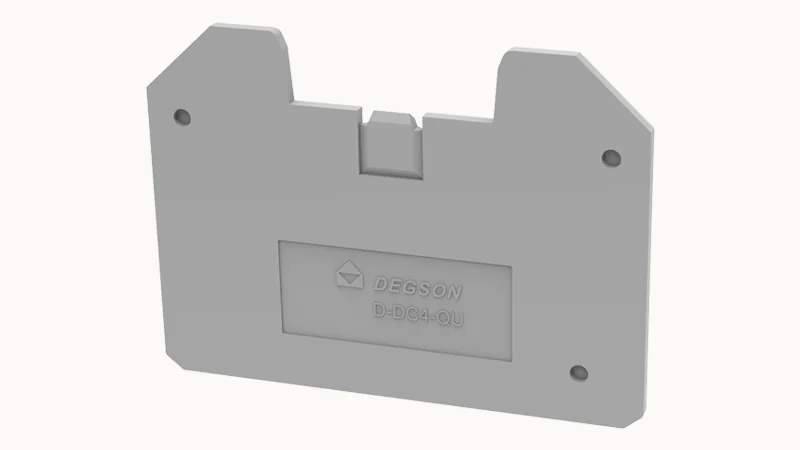 Торцевая крышка D-DC4-QU-01P-11 - Торцевая крышка, для клемм DC4-QU..., цвет: серый