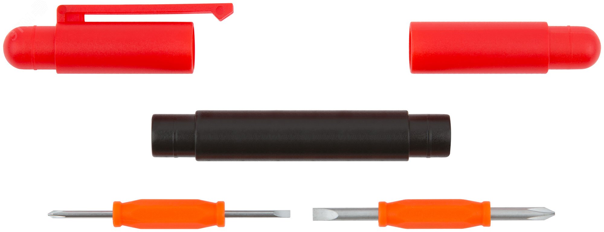 Отвертка для точных работ ""мини"" 4-в-1 переставная 56180