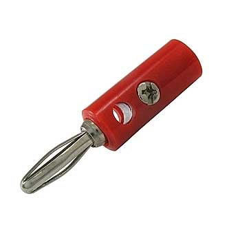 10-0069 A AL RED - Штекер 10-0069 a AL красный, винтовое крепление