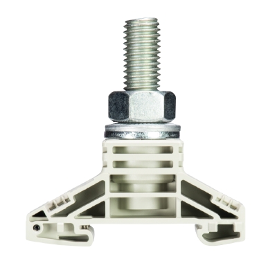 Клемма болтовая BK M12/35 - Болтовая клемма М12, тип фиксации провода: болт, 265A, 1000V, ширина: 32 мм, цвет: серый, тип монтажа: DIN 35