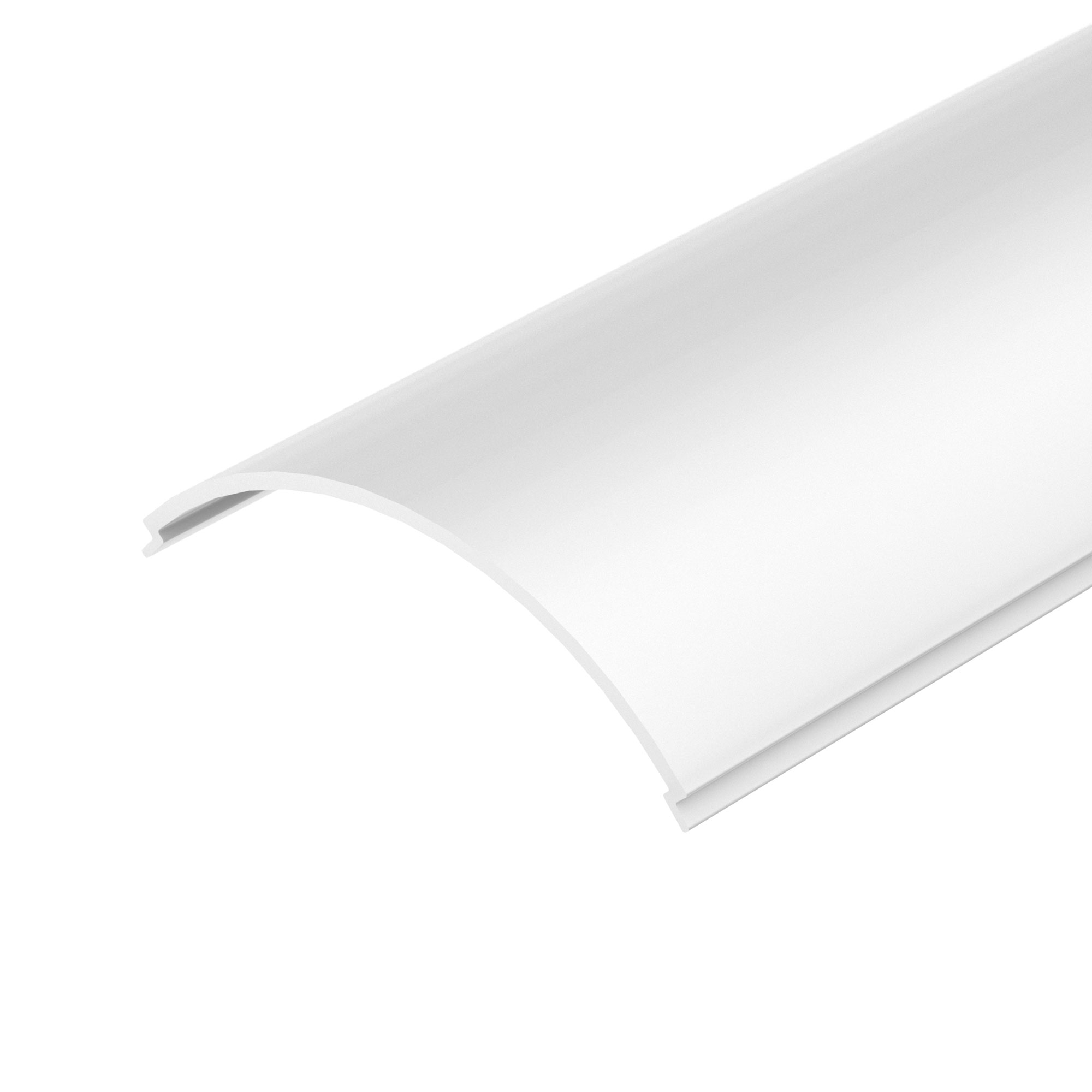 Экран SL-KANT-H30 ROUND OPAL 019334 - Экран полукруглый матовый к профилю SL-KANT-H30. Длина 2000мм. Цена за 1м. Светопропускание 75%.