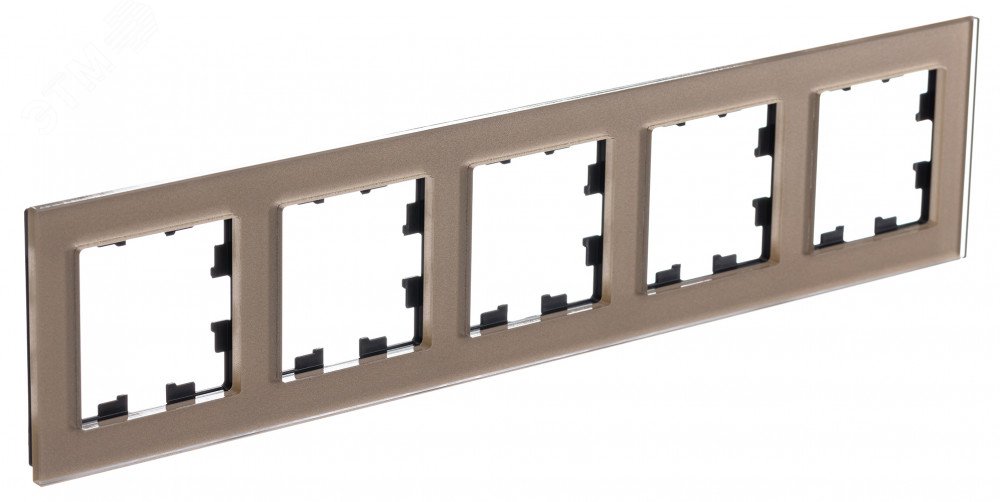 ATLASDESIGN NATURE 5-постовая РАМКА, ОРГАНИЧЕСКОЕ СТЕКЛО ШАМПАНЬ (1шт) C3(2) ATN320505