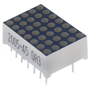 TA07-11GWA - Матричный индикатор 18мм/5x7/зеленый/568нм/3-8мкд/ОА