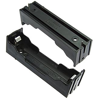 BATTERY HOLDER FOR LI-ION 1X18650 - Батарейный отсек с захватом для Li-ion 1X18650, открытый