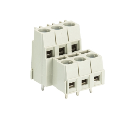 Клемма Wiecon 8192 E / 3 / 6 - Клемма на печатную плату, подвод кабеля сбоку, с маркировкой, 2 этажа, 6 полюса, шаг: 5,00 мм, винтовая фиксация провода, 300V, 10A, цвет: серый, серия 8192 E Клемма Wiecon 8192 E / 3 / 6 - Клемма на печатную плату, подвод кабеля сбоку, с маркировкой, 2 этажа, 6 полюса, шаг: 5,00 мм, винтовая фиксация провода, 300V, 10A, цвет: серый, серия 8192 E