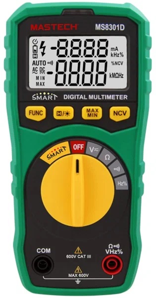 MS8301D - Мультиметр цифровой SMART с автоматическим выбором предела измерения