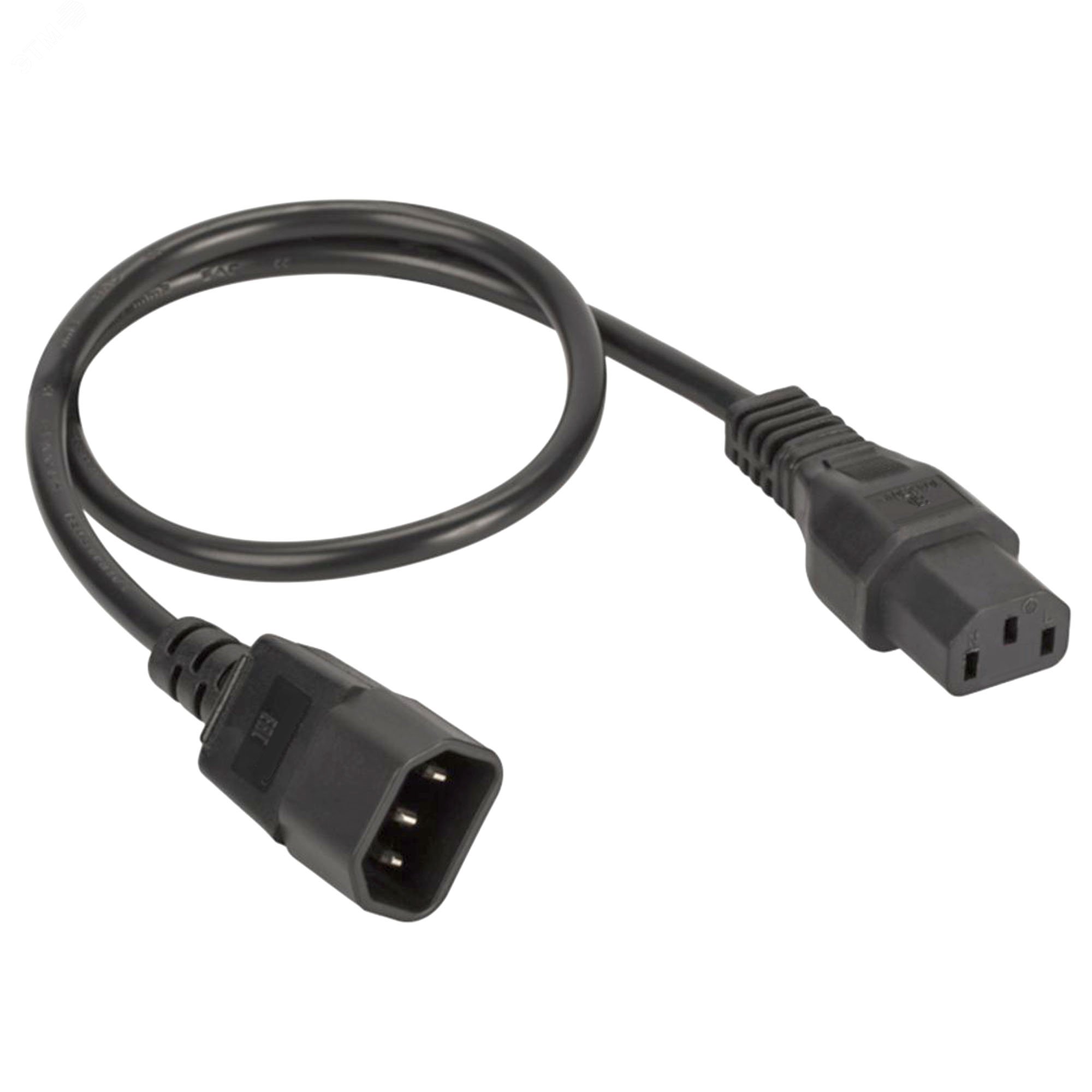 Кабель питания ДКС, IEC320 C13 - IEC320 C14, 1 м, сечение 3 х 1,5 мм R5CORD3410