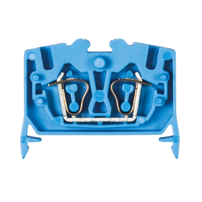 Клемма WKF 2,5/M/35 BLAU - Проходная клемма, тип фиксации провода: пружинный, номинальное сечение: 2,5 мм кв., 24А, 800V, ширина: 5 мм, цвет: синий, тип монтажа: DIN 35