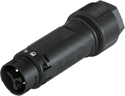 Разъем RST16I3 S S1 ZT3 SW - Вилочный разъем на кабель диам. 7,1-13 мм, IP68(69k), 3 полюса, цвет: черный, номинальные характеристики: 250V 16A, серия gesis RST MINI