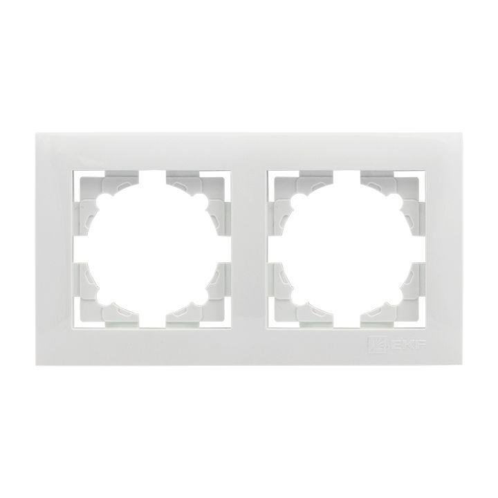 Рамка 2-м Валенсия бел. PROxima EWM-G-302-10