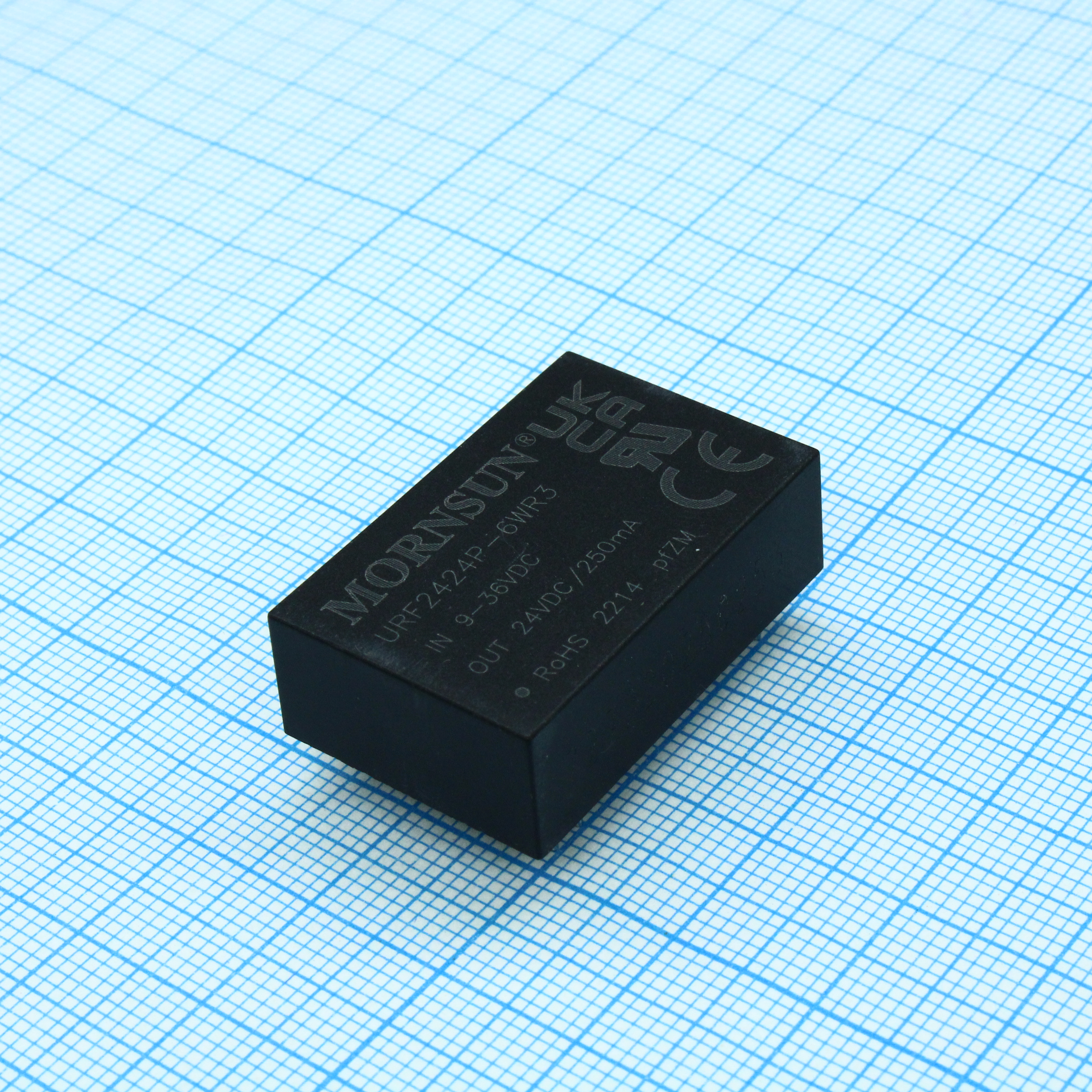 URF2424P-6WR3 - Преобразователь DC/DC мощность, Вт: 6 вход 24(9-36)В выход 24В 250мА изоляция: 3000В