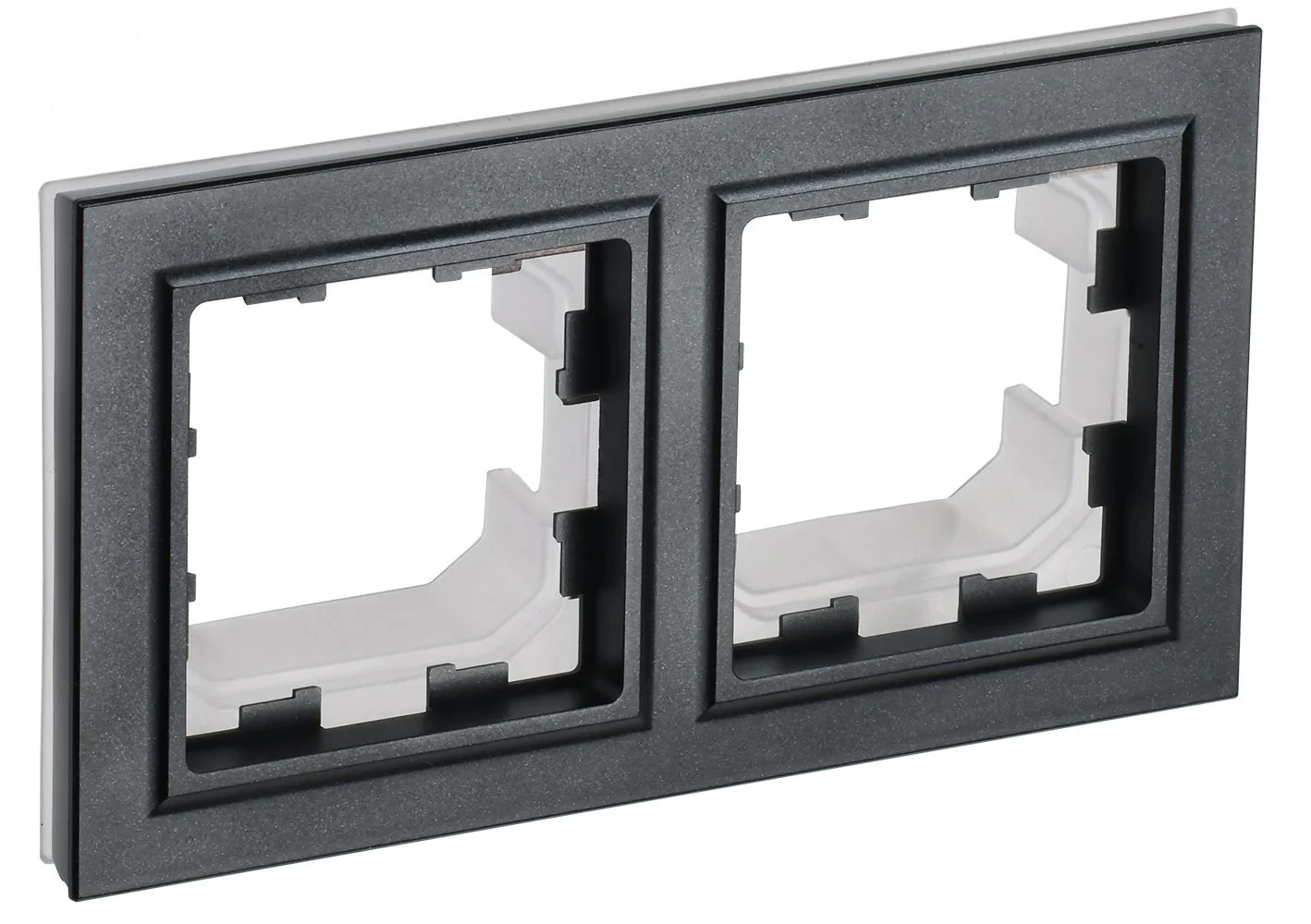 Рамка 2-м IP44 BRITE РУ-2-БрЧ-44 черн. BR-M22-44-K02