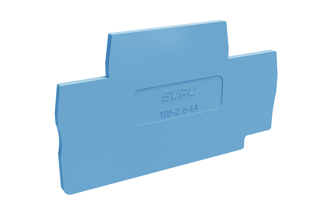 Торцевая крышка TCD2.5-2-BU-EA - Торцевая крышка для клемм TCD2.5-2..., цвет: синий