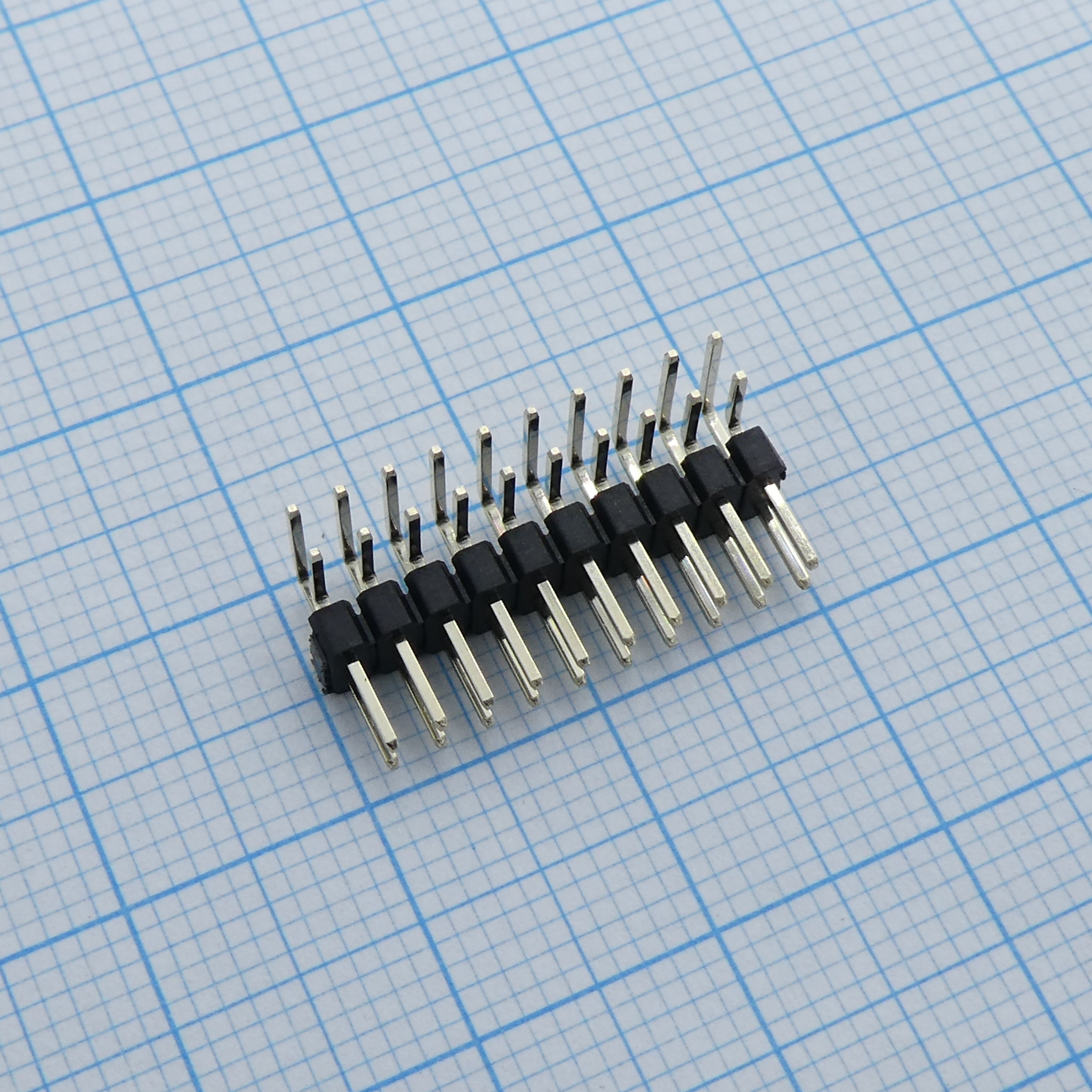 DS1025-06-2X10P8BR1-B - Вилка штыревая 2мм 2х10 угловая
