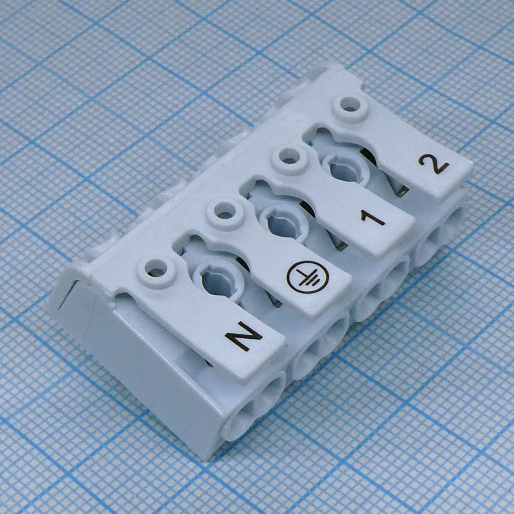 DG238-10.0-04P-19-01A(H) - Электромонтажный клеммник на 4 контакта. без заземляющего контакта