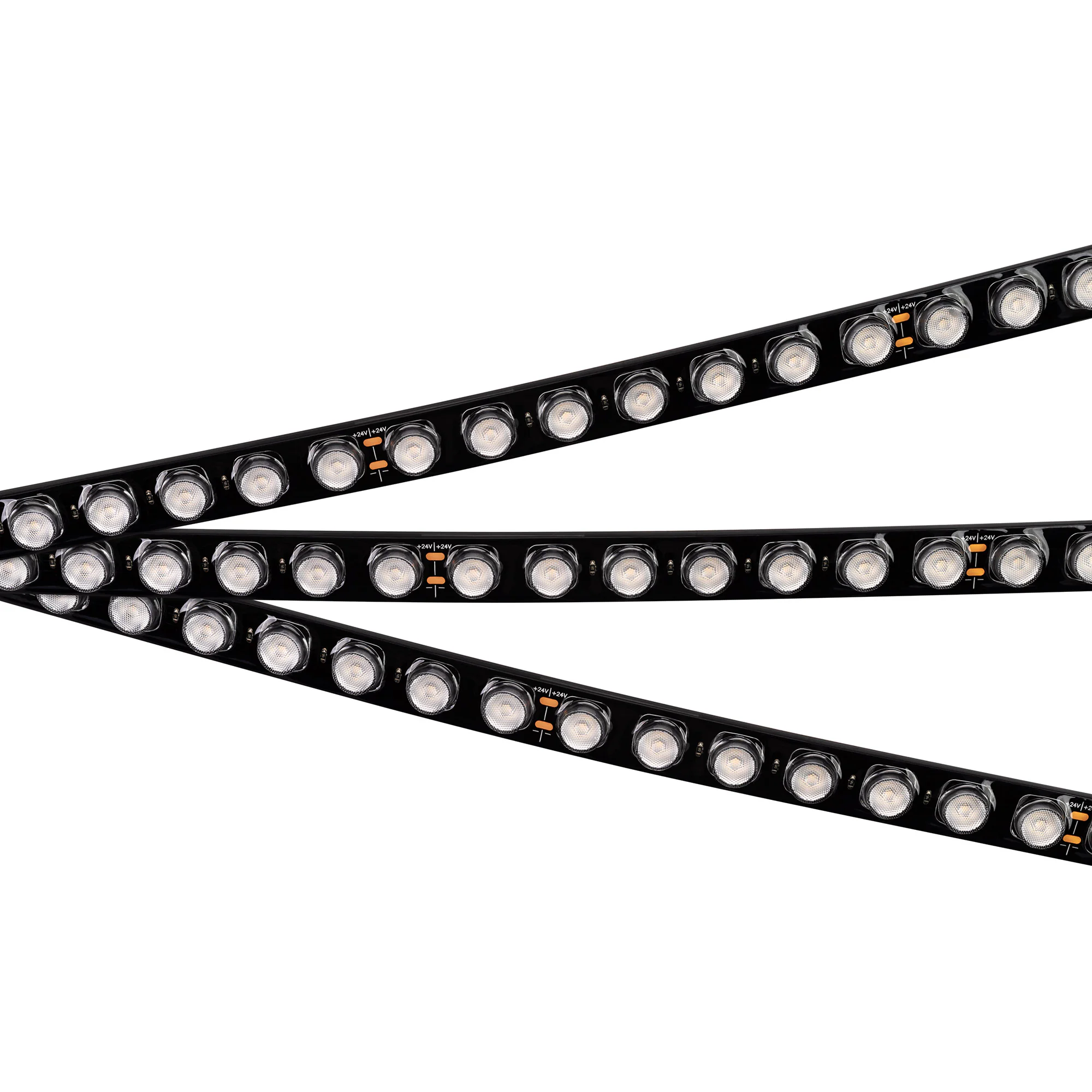 Лента герметичная FLT-PS-A42-BLACK-23mm 24V Warm3000 (21 W/m, IP67, 30deg, 5m) 040920 - Светодиодная гибкая лента Wall Washer, герметичная IP67. Светодиоды 2835, 42 шт/м (210 шт на 5м), черная плата, скотч 3М. Цвет свечения ТЕПЛЫЙ 3000К, направленная линз
