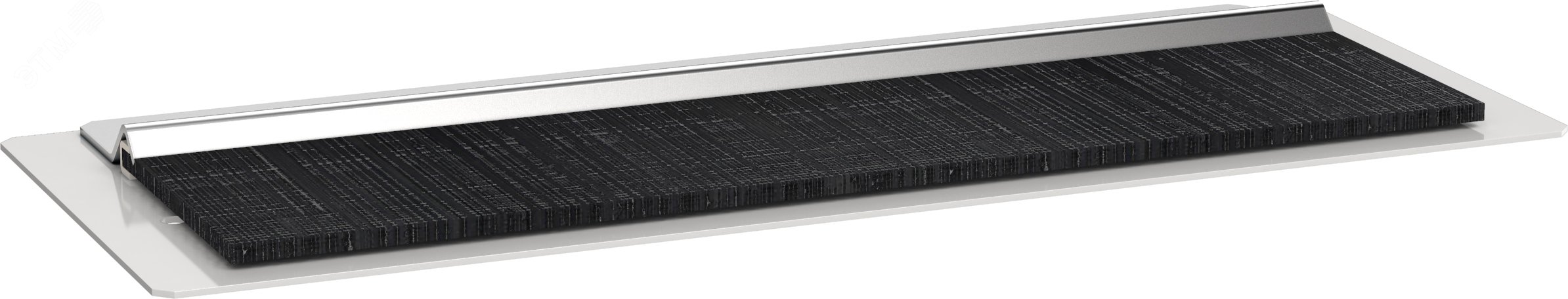 Ввод щеточный кабельный 180х55мм для шкафа 10" LINEA WS серый BE35-180-55M-LWS