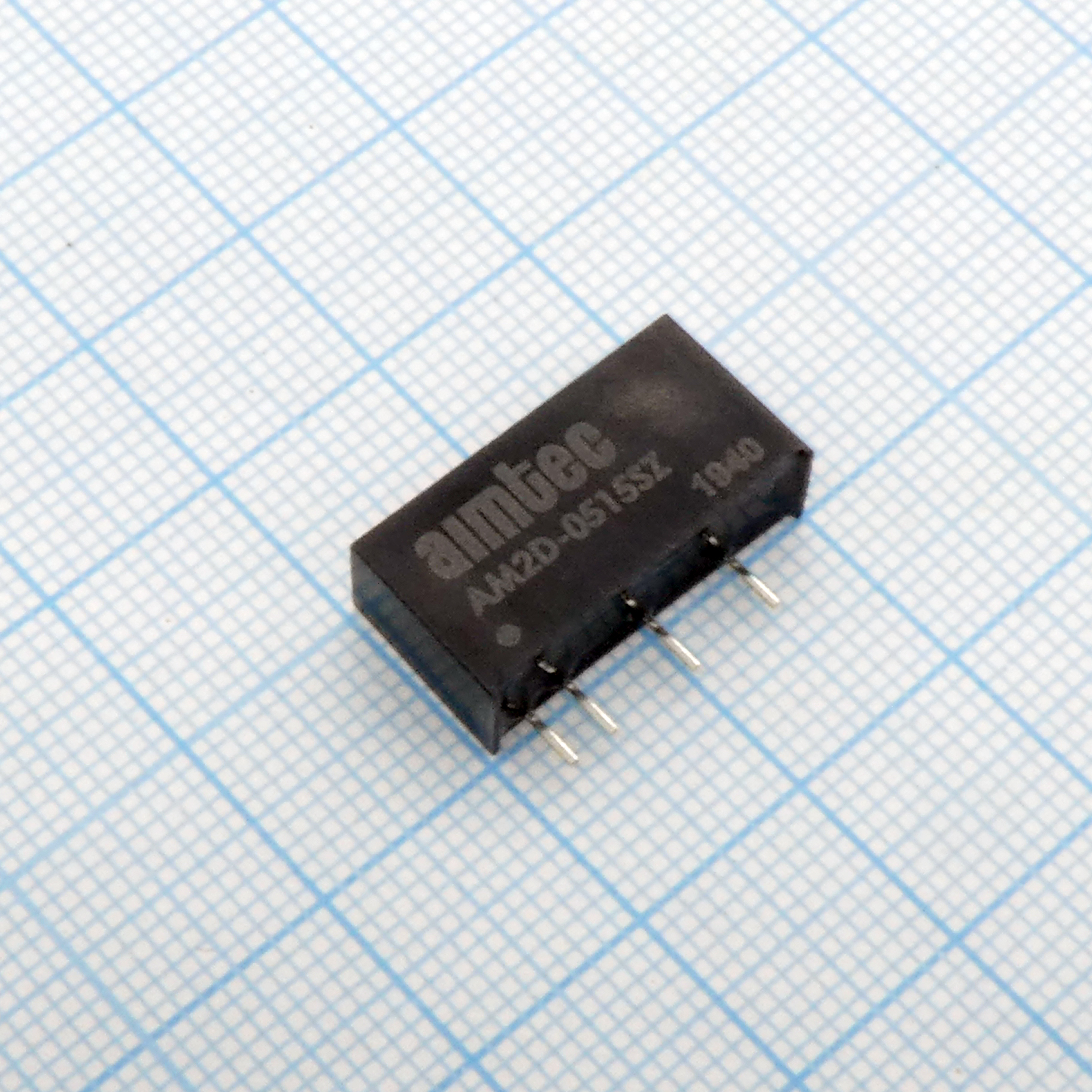 AM2D-0515SZ - DC/DC, 2Вт, вход 4.5…5.5В, выход 15В/0.134А, изоляция 1000В DC, КПД 82%, максимальная емкостная нагрузка не более 470мкФ, SIP7, 19.5x6x10мм, -40…85°C, пластик