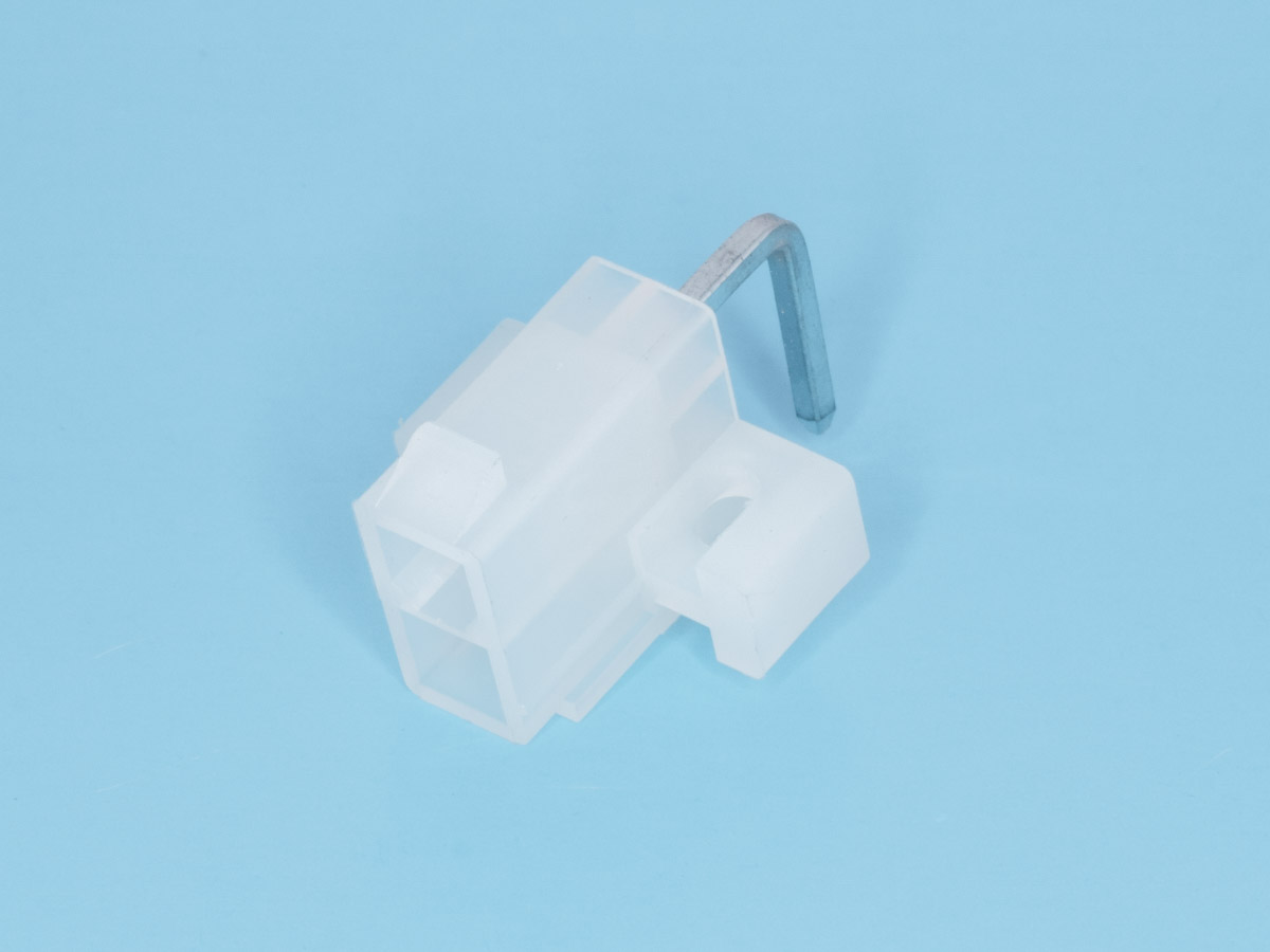 MF-2MRB - Разъем питания (с контактами) Mini-Fit, 2pin, вилка на плату угловая под винты, шаг 4,2мм