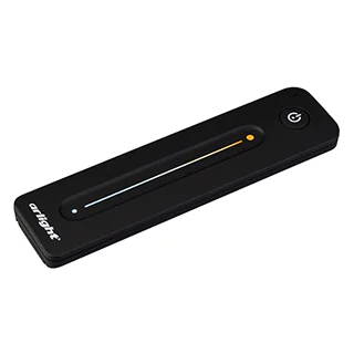Пульт SMART-R39-MIX (1 зона, 2.4G) 026412 - Пульт-слайдер 2.4 ГГц черного цвета для управления мультибелыми MIX источниками света. 1 зона управления, память пользовательских настроек, управление температурой света с помощью сенсорного слайдера. Питание 3V