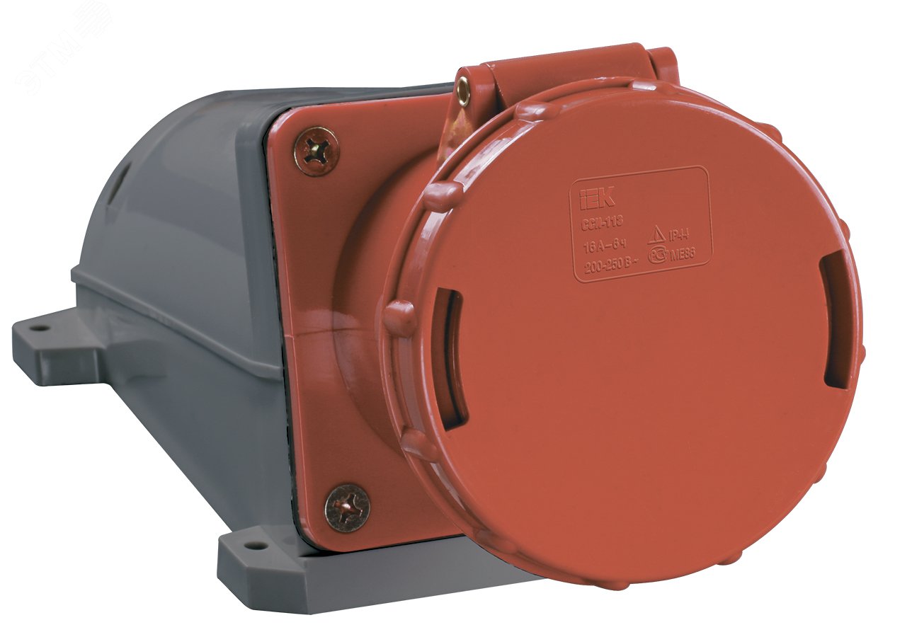 Розетка ОП 63А 380В 3P+PE+N ССИ-135 IP54 IEK PSR12-063-5